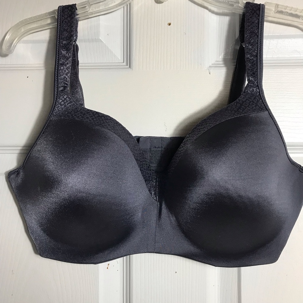Playtex Smooth Full-Coverage Bra in Charcoal Gray 38DD